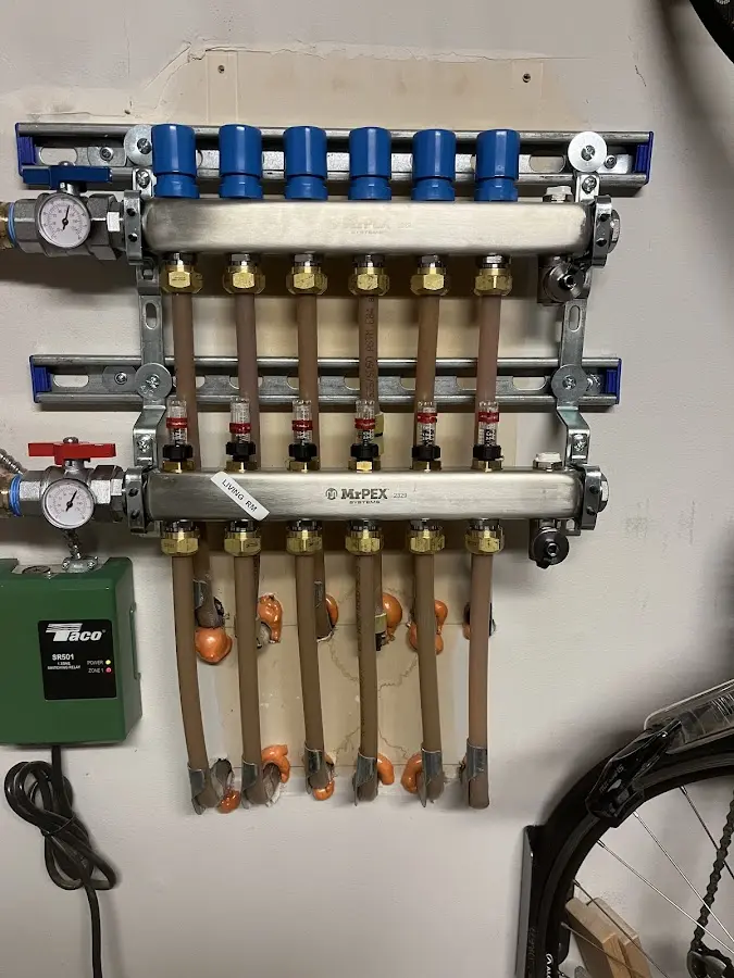 Plumber performing Leak Detection at a residential property in Keene